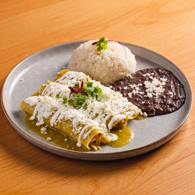 Enchiladas Verdes.