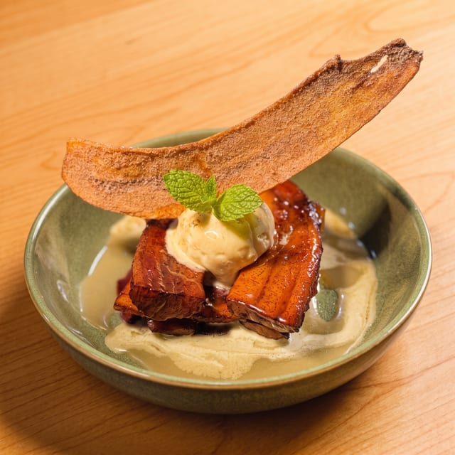 Fried Plantain & Vanilla.